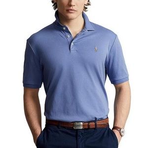 Ralph Lauren Classic Fit Soft Cotton Polo Shirt with multi colored pony.
